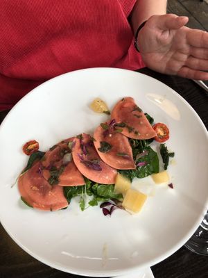 Goats cheese tortellini  at The Gate - Islington in London