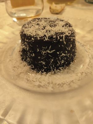 Chocolate, carrot cake at La Sauceda in Buelles