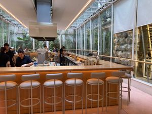 Stools where you sit and eat at MARTi in San Miguel De Tucuman