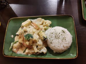 Delicious vegan curry for €8,50 at Asia Wok Man in Memmingen