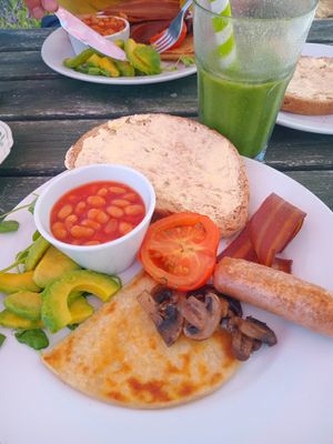 1/2 Scottish breakfast at Waterside Café in Lochcarron