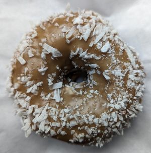 coconut maple at Delicious Donuts in Portland