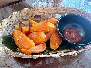 Sweet potato fries   at Break for a Bread in Luang Prabang