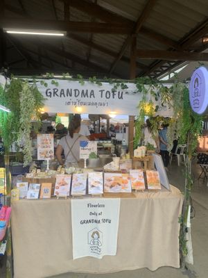 Market stall   at Grandma's Tofu - เต้าหู้โฮมเมดคุณย่า in Chiang Mai