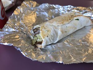Falafel sandwich  at Sanabel Middle East Bakery in Akron