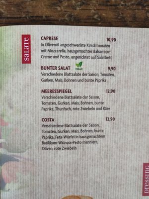 Menü: 1 veganer Salat at Feuer & Flamme in Paderborn