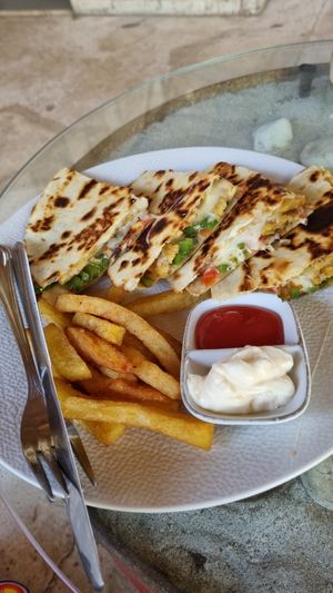 Quessadalla at La Cocoteraie Restaurant in 