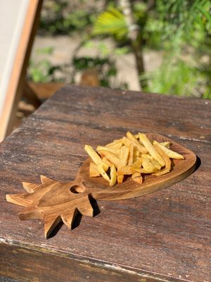 French fries at La Cocoteraie Restaurant in 