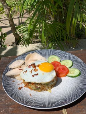 Nasi goreng, fried rice at La Cocoteraie Restaurant in 