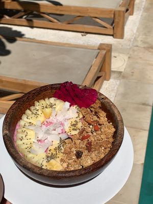 La Coco's Smoothie bowl at La Cocoteraie Restaurant in 