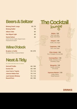 La Cocoteraie Gili Trawangan Restaurant new menu 2026 at La Cocoteraie Restaurant in 