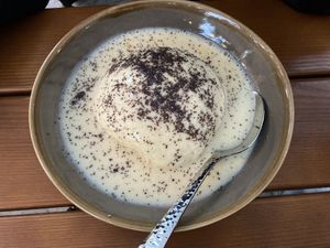 Germknödel (is there even an English translation for that?)  at Bodhi in Nuremberg