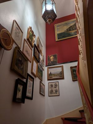 Inside of Bodhi - starway up to the second floor. at Bodhi in Nuremberg