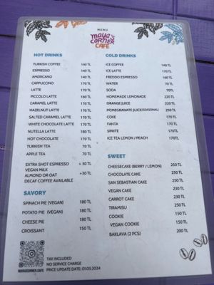  at Maya's Corner Cafe in Istanbul