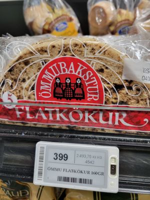 Local vegan clay bread at 10-11 - Laugavegur in Reykjavik