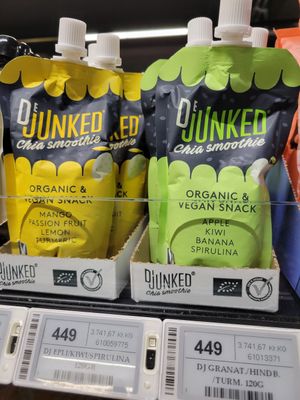 Some shelf stable smoothies from Sweden at 10-11 - Laugavegur in Reykjavik