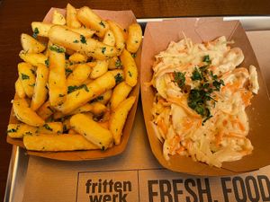 Garlic Fries and Coleslaw  at Frittenwerk - Marktstraße in Koblenz