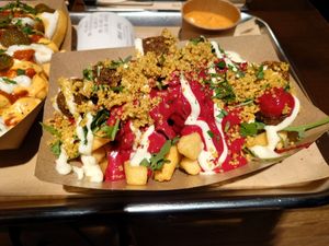 Falafel Poutine at Frittenwerk - Marktstraße in Koblenz