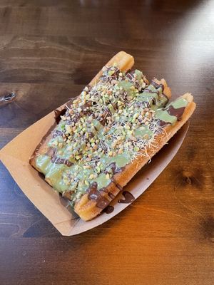 Dubai chocolate churros  at Frittenwerk - Marktstraße in Koblenz