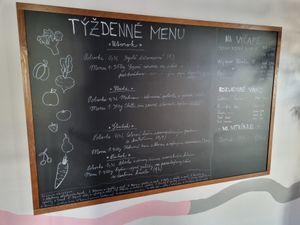Menu at Bystrožrút in Nitra