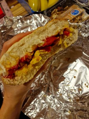 Take out Einstein, with bell peppers at Caffetteria il Signor Panino in Turin