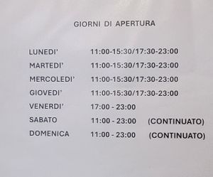 Please correct the times as are wrong at Caffetteria il Signor Panino in Turin