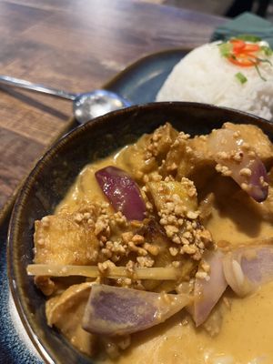 Massamam curry  at Thai Basil in Dublin