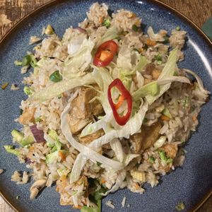 Vegan fried rice  at Thai Basil in Dublin