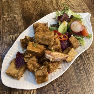 Chili and salt tofu  at Thai Basil in Dublin