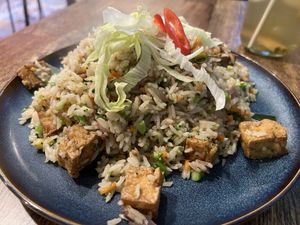 Vegan fried rice (dinner portion )  at Thai Basil in Dublin
