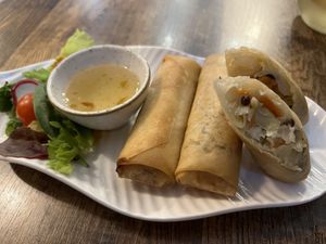 Vegetable spring rolls   at Thai Basil in Dublin