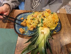 Pineapple fried rice at Thai Basil in Dublin