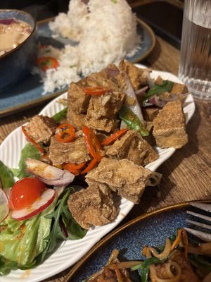 Salt chilli tofu  at Thai Basil in Dublin