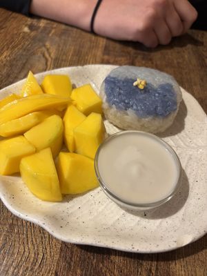 Mango sticky rice  at Thai Basil in Dublin