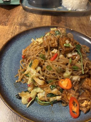 Pad kee mao  at Thai Basil in Dublin