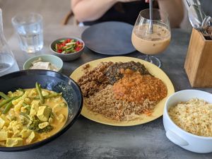 Kung curry
Home-style special
Ice coffee at Teva Ha'ochel - Hummus Tov in Kfar Saba