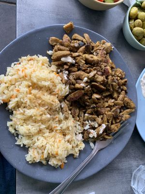 Vegan shawarma  at Teva Ha'ochel - Hummus Tov in Kfar Saba
