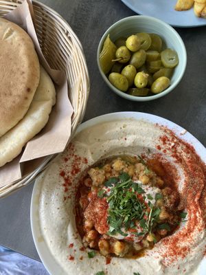 Hummus  at Teva Ha'ochel - Hummus Tov in Kfar Saba
