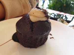 Chocolate muffin at Teva Ha'ochel - Hummus Tov in Kfar Saba
