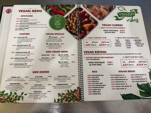 Vegan Menu  at Sabor de la India in Tenerife
