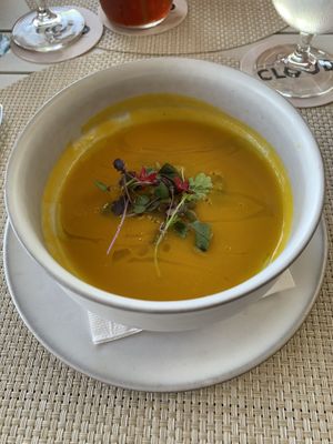 Roasted squash soup  at The Cloud in Hamilton