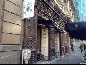 outside at Woki Organic Market and Restaurant in Barcelona