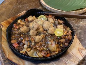Sisig  at Daos Beach Bistro - Haruhay Eco Beach Tavern in Camiguin