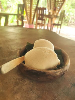 Cocomansi ice cream at Daos Beach Bistro - Haruhay Eco Beach Tavern in Camiguin