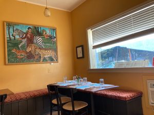 By the window at Good Earth Organic Eatery in West Cape May