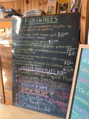Hmmm… fish and veggies… at Good Earth Organic Eatery in West Cape May