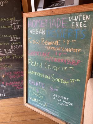 Who doesn’t want vegan dessert?! at Good Earth Organic Eatery in West Cape May