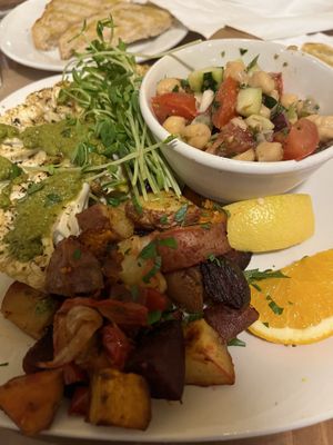 Cauliflower Steak  at Good Earth Organic Eatery in West Cape May