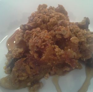 vegan apple crisp  at Good Earth Organic Eatery in West Cape May
