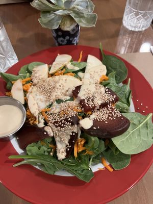 Beet and Pear Salad 🥗   at Good Earth Organic Eatery in West Cape May